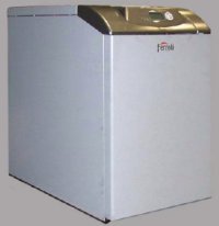 Atlas D 70 UNIT, Напольный котёл с чугунным теплообменником и встроенной дизельной горелкой для отопления (возможно подключение бойлера), цифровая панель управления